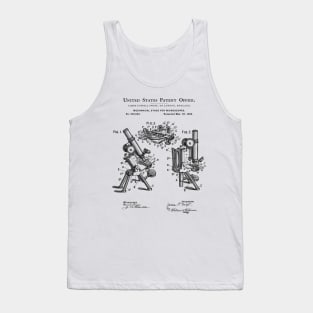 Microscope Patent Black Tank Top